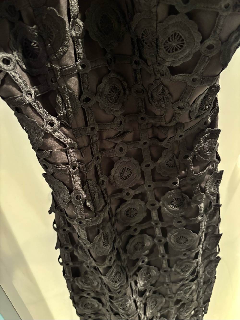 Milly Black Lace Evening Dress